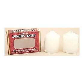 Crystal Candles (Arizona Naturals) - Smoker's 2-Pack (White) - Smoker's 3 In