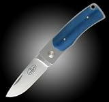 Fallkniven-U1 Folder w/ Blue Bone Handles