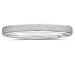 3 mm Brushed Center Comfort-Fit Men's Wedding Band in 14k White Gold