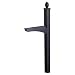 Architectural Mailboxes Coronado In-ground Decorative Mailbox Post, Black