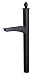 Architectural Mailboxes Coronado In-ground Decorative Mailbox Post, Black