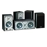 Infinity Primus Four 4-Inch Two-way Satellites and Two-way Dual 4-Inch Center-Channel (Black)