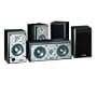 Infinity Primus Four 4-Inch Two-way Satellites and Two-way Dual 4-Inch Center-Channel (Black)