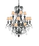 Crystorama 6710CM Wrought Iron Large Foyer Chandelier Chandelier - Champagne