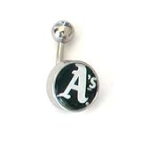 Oakland A's Belly Rings