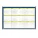 House of Doolittle 6662 House of Doolittle 12mo Wall Planner, Laminated, 40 x 26, Blue/White/YW/Silver