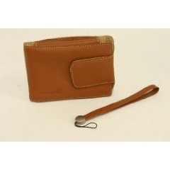 TomTom ONE XL GO tan Ledertasche+Riemen