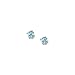 14K Yellow Gold Children's 3 MM Blue Zircon Earrings Studs