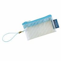 【クリックで詳細表示】セキセイ アゾン メッシュケース 「ミニ」 携帯ストラップ ブルー AZ-28P-10