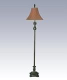 Floor Lamp With Stripe Tapestry