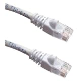 White Ethernet Network, Patch Cable, Molded Snagless Boot, 7 feet - Connects computer to... by