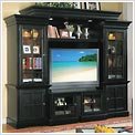 61-3 - Southfield Raven Collection 3-Piece Big Screen Entertainment Center (Black finish)