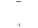 Kenroy Home 80490CH Bubbles One-Light Mini Pendant with 6-Inch Clear Glass Bubble Shade