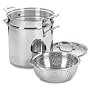 Cuisinart Chef's Classic Stainless Steel 4-Piece 12-Quart Pasta/Steamer Set