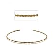 Womes Rope Anklet in Yellow Gold with Lobster Clasp