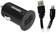 Duracell Pro Mini USB Car Charger with Lightning 6ft Sync & Charge Cable