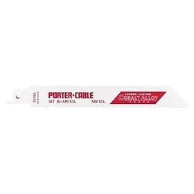 Porter-Cable 12495-5 6-Inch 18 TPI Bi-Metal Metal Cutting Reciprocating Saw Blade (5-Pack)