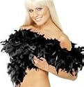 Feather Boa - black feather boa - fun party - hen night - stag night boa