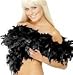 BLACK FEATHER BOA