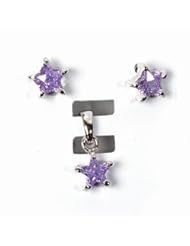 Sterling Silver Sets With Cubic Zirconia