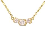 14K .50 CTW 3 Stone Diamond Anniversary Pendant
