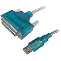 Sabrent USB to DB25 Female Parallel Converter Adapter 6-Foot Cable (USB-DB25F)