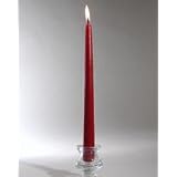 10 Taper Candles (Set of 12) Red by Candle4Less