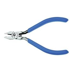 Klein D230-4C 4-Inch Midget Diagonal Cutting Pliers Nickel Ribbon Wire Cutters by 