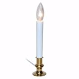 Gerson 60981 CANDLE LIGHT BRASS BASE Electric Candle Light