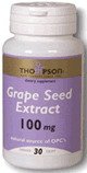 Grape Seed Extract ( 30 caps 100 mg ) ( GSE - Vitis Vinifera ) Thompson Nutritional