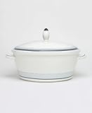 Noritake Java Graphite Swirl Covered Vegetable Bowl