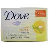 Dove go Fresh Energize Beauty Bar - 4.25 Oz, 2 Bars