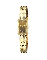 Pulsar Womens PEX542 Crystal Tigers Eye Dial Watch