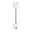 Stainless Steel with UV Clear Barbell - Dice Sold as a Pair