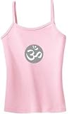 OM Symbol Yoga Meditation Ladies Cotton Strapped Tank - Pink