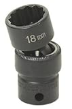 Grey Pneumatic 1116UM 0.38 in. Drive X 16 mm Standard Universal- 12 Point