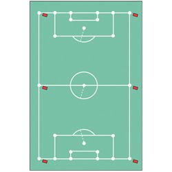 (Price/SET)MARKERS Soccer Flag &amp; Socket Set 2