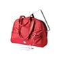 Sumo ME-SUMO99137 13-Inch Womens Laptop Purse (Red Leather/Red Nylon)
