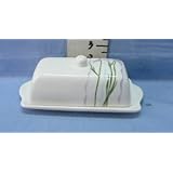 The Jay Companies 5893-BD-RB Covered Butter Dish, Shadow Iris