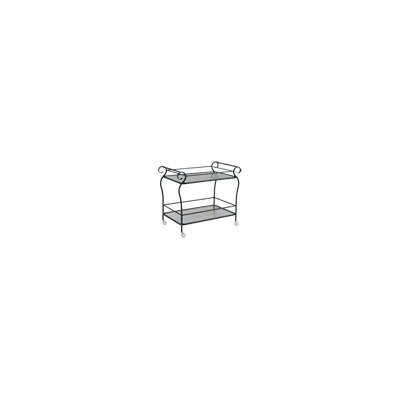 Ramsgate Tea Cart Finish: Hammered White