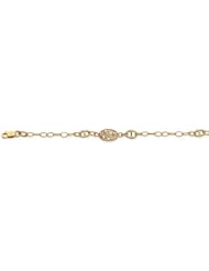 CleverEves 14K Yellow Gold Hoop Link Bracelet