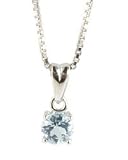 Aquamarine Birthstone Necklace