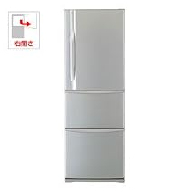 【エコポイント対象商品】東芝 375L 3ドア ノンフロン冷蔵庫置けちゃうスリム GR-B38N-S