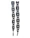 Outer Rebel Fashion Shoelaces- Wide Black & White Alternating Skull & Crossbones