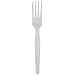 Dixie FM217 Medium Weight Polystyrene Fork, 6.31" Length, White (Case of 1,000)