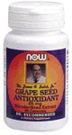 Grape Seed Antioxidant ( 30 VCaps 60 mg ) ( Dr. Recommended Formula ) NOW Foods