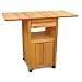 Drop Leaf Cart W/Enclosed Cabinet