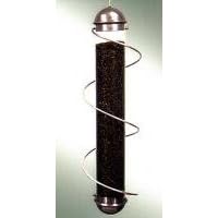 17 in. Metal Spiral Finch Tube Feeder by Bird Quest