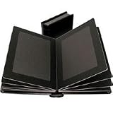 Adorama Pro Photo Album, Black Leatherette Cover with Library Bound Black Pages, Holds 36 5 x 7 Prints