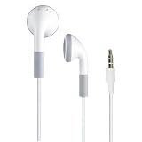 White Compatible Earphone for iPad all Apple iPhone, iPod Generation Shuffle Nano Mini Video Classic Touch / Creative Zen / ZUN / Sony / Sansa / Samsung other MP3 / MP4 / CD / DVD Players which have 3.5mm Audio Socket